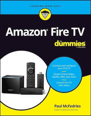 Front cover of the book Amazon Fire TV for Dummies