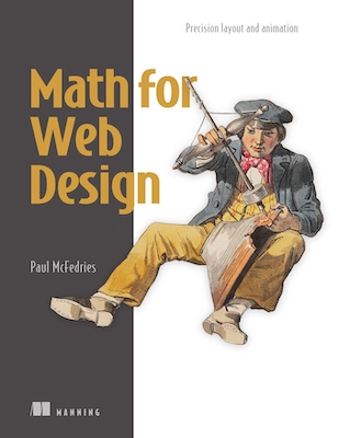 Front cover of the book Math for Web Design