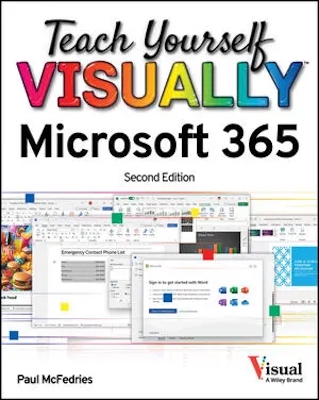 Front cover of the book Teach Yourself VISUALLY Microsoft 365, Second Edition.